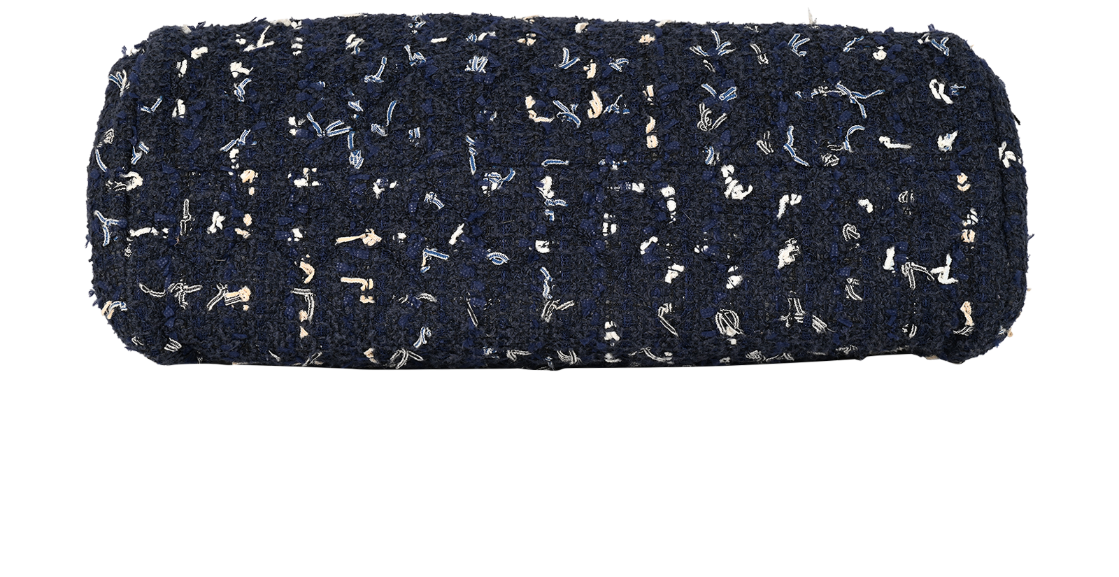 Tweed Mini Mademoiselle, &pound;1,100, Handbags, Navy, Fabric/Leather, Top view